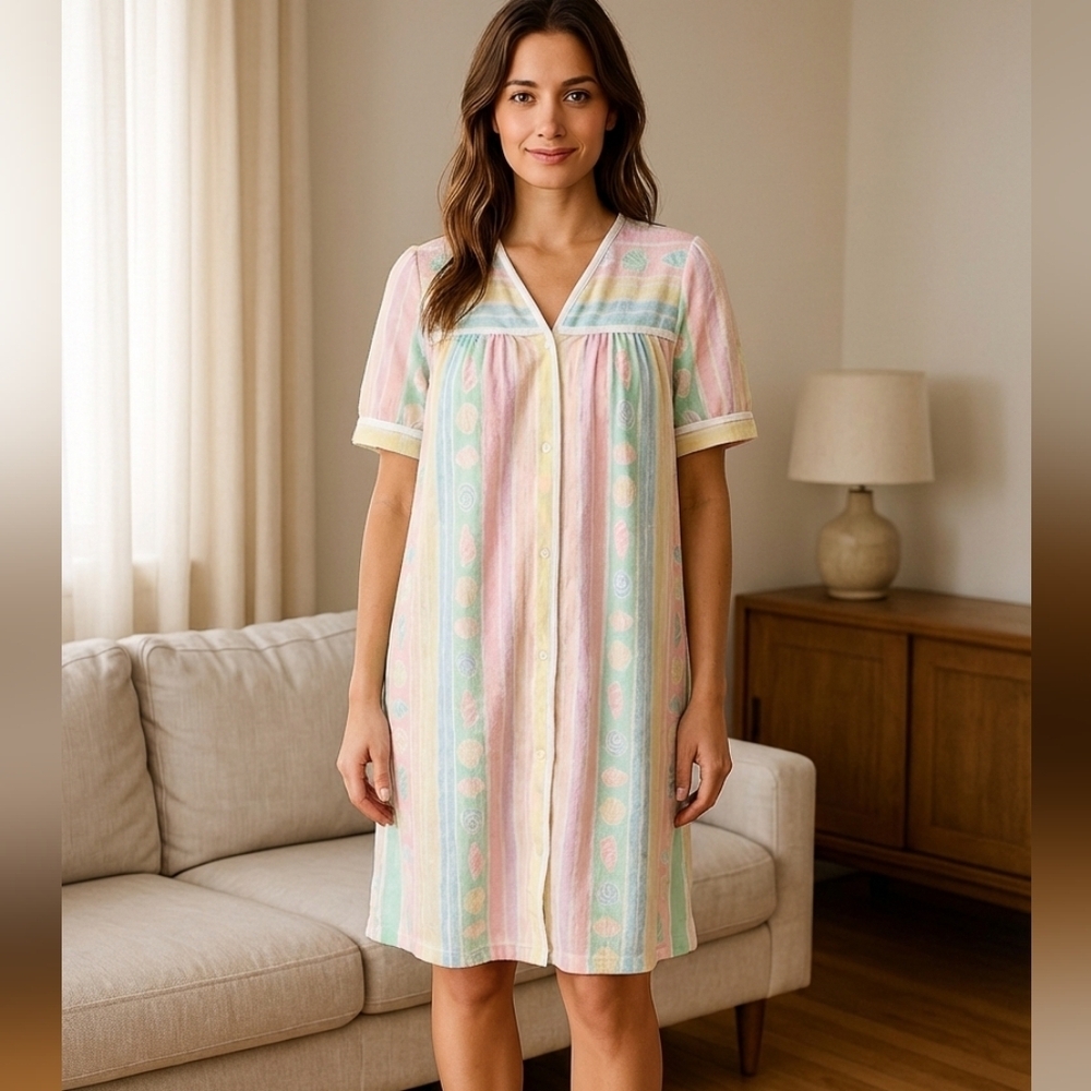Vintage Shell Duster Pastel